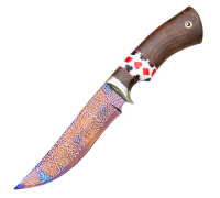 Нож Клыч из мозаичной дамасской стали купить на сайте koval-knife.shop